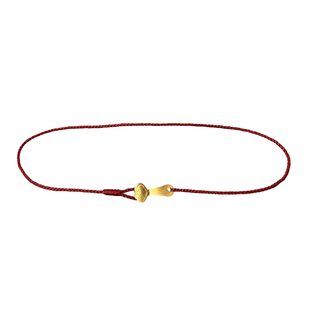 足金999小如意黄金转运珠纯手工编织0.3mm极细四股辫红绳手链脚链