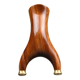 黑檀紫檀快压实木弹弓飞虎扁皮精准户外射击免绑反曲弹工手工