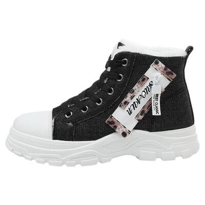 布鞋男女款加绒女休闲学生板鞋