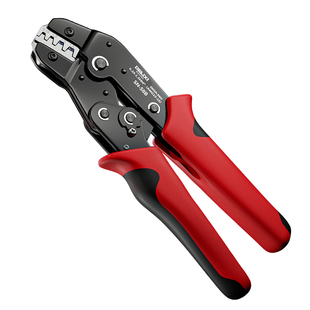 德力西杜邦端子压线钳汽车线束簧棘轮式插簧开口接线针型压接套装