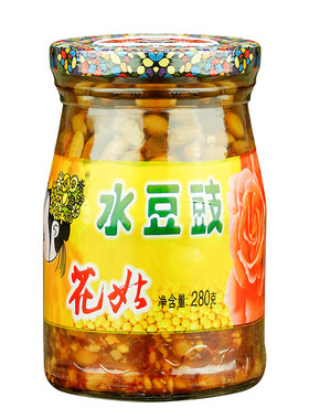 百花串花姑水豆豉280g下饭菜