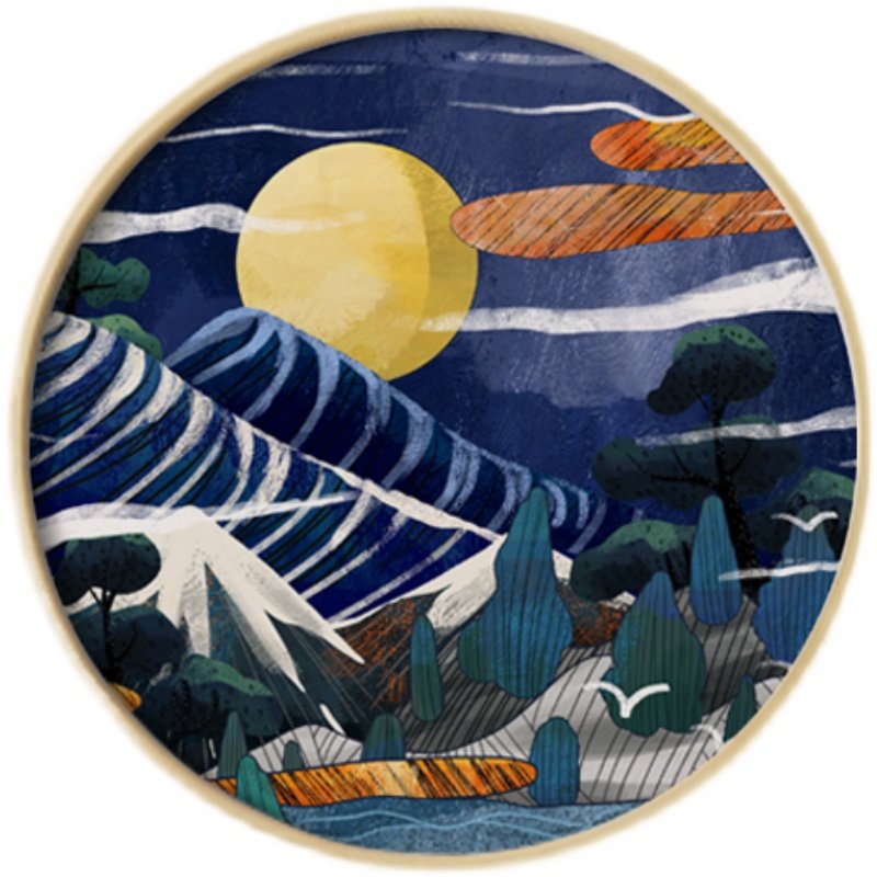 日式浮世绘挂画和风居酒屋餐厅装饰画烧鸟店日本料理店寿喜烧壁画