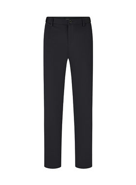 柒牌人字纹羊毛修身直筒西裤