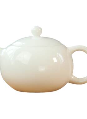 德化羊脂玉白瓷功夫茶具套装