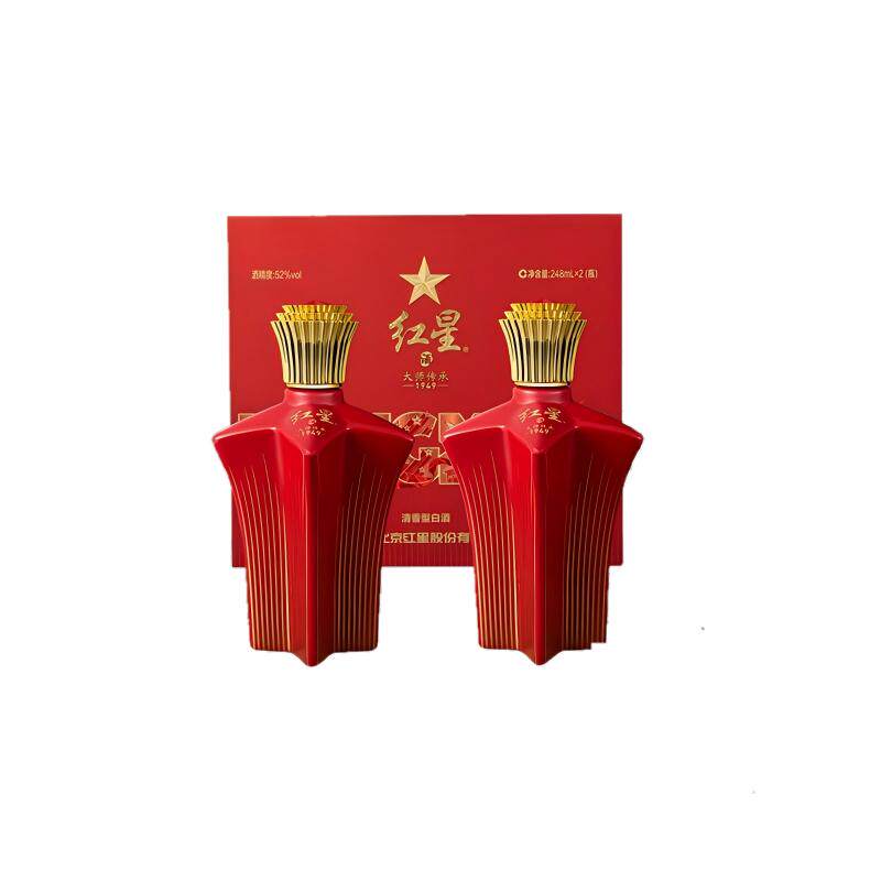 红星大师传承清香型52度白酒礼盒