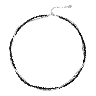 LARAINE YIN碎银子施家珍珠项链小众轻奢黑玛瑙双层锁骨链手链