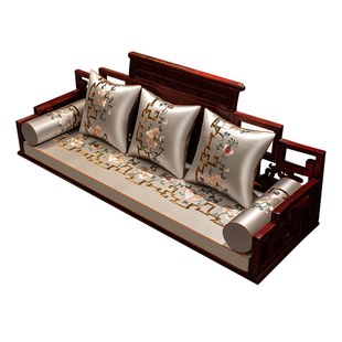 中式罗汉床垫子防滑盖布红木沙发坐垫套罩高档实木沙发垫盖巾定制