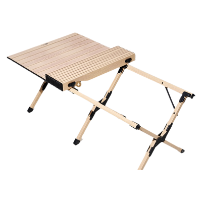山涧铝合金蛋卷桌户外露营便携式餐桌可折叠轻量铝合金桌子