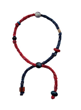 多巴胺彩色针织毛线串珠项链