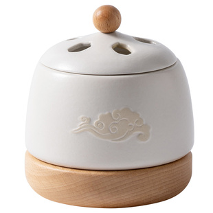 云起生香电子香薰炉家用可干烧定时调温加热香粉精油勾丝电熏香炉