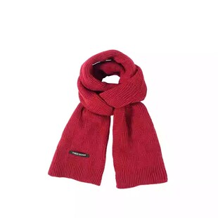 型公馆2024秋冬季新款高颜值安克拉红围巾时尚百搭保暖氛围感满满