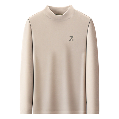 官方正品长袖德绒半高领打底上衣