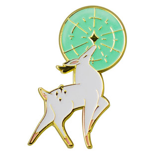 原创[一鹿绿灯]夜光徽章上岸胸针毕业礼好寓意顺利生日祝福礼物