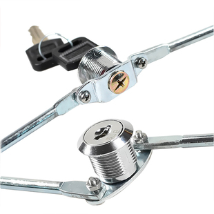 铁皮柜上下天地连杆锁文件柜锁芯更衣柜锁储物柜锁转舌锁全套锁杆