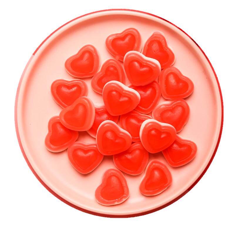 喜糖散装高端心型橡皮糖果汁软糖红色婚礼婚庆结婚糖果伴手礼招待