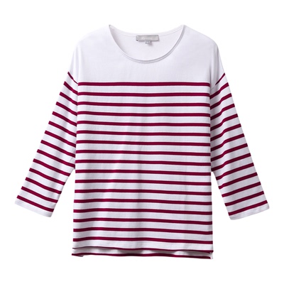 戎美 海洋之心【经典/法式慵懒/高支长绒棉七分袖】单穿打底T恤