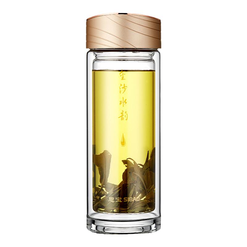 思宝水晶玻璃礼盒装时尚加厚双层