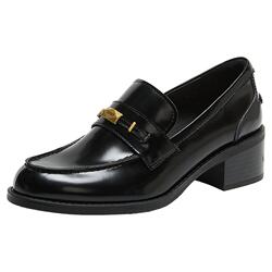 思加图曜金爵士复古乐福鞋小皮鞋
