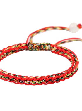 端午节手绳五彩绳手链五月节五彩线手工编织儿童宝宝送礼物手链