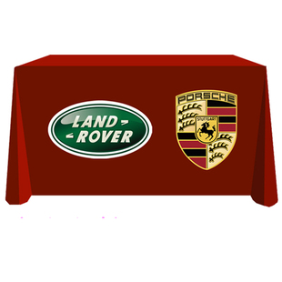 定制展会桌布印刷logo会议签到长方形地推广告开工弹力椅子桌罩套