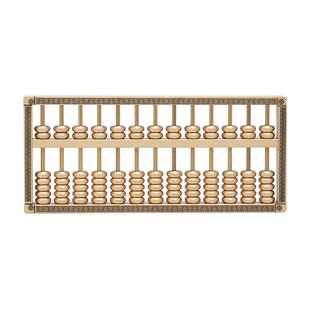 铜算盘黄铜如意金算盘摆件儿童抓周用品店铺客厅办公桌工位装饰品