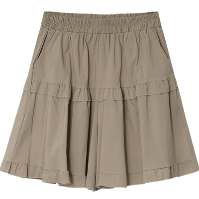 木耳边甜美层次感蛋糕休闲短裙裤