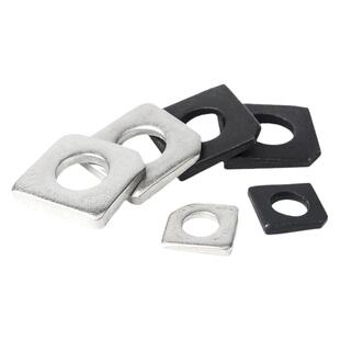 304不锈钢方斜垫片GB853碳钢发黑缺角槽钢用平垫圈M6M8M10M12M36