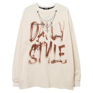 From Mars Meaningful hip-hop long-sleeved T-shirt