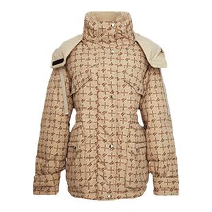 LINC金羽杰新款复古学院收腰短款面包羽绒服女冬Y22602360