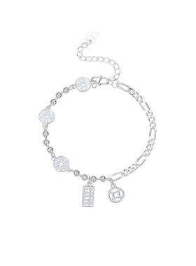 【自营】daisy beautyS925银新中式钱币算盘手链女招财ins手饰女