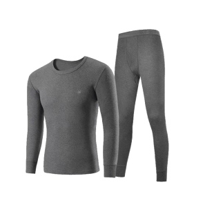 恒源祥中老年人秋衣秋裤男士套装纯棉薄款全棉毛衫衬衣保暖内衣爸