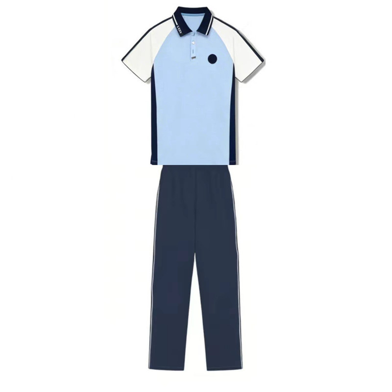 沈阳统一校服初级中学生开学班服夏季短袖长裤套装教育局指定服装