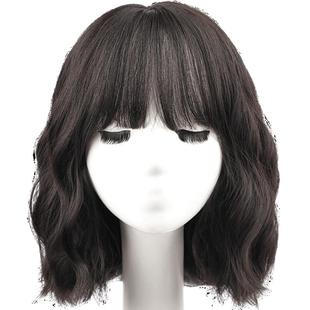 【高回购】假发女全头套卷发仿真发自然减龄短发羊毛卷整顶假发套