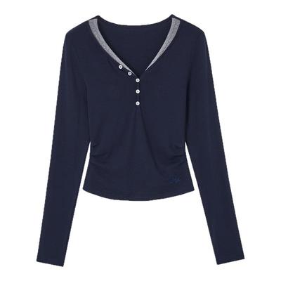 早秋假两件韩系穿搭上衣