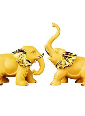 吉祥招财大象摆件开业乔迁礼物