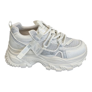 真皮厚底老爹鞋女2026春夏新款网面透气增高运动鞋百搭休闲鞋炸街