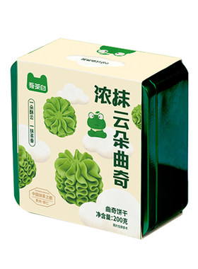 贵茶吾茶白浓抹云朵曲奇饼干200g