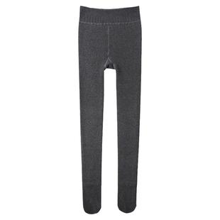 500g特厚螺纹竖条纹灰色打底裤秋冬女外穿加绒加厚保暖弹力连裤袜