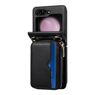 samsung z flip 5 case适用三星zflip6折叠屏手机壳w24flip保护套galaxy zflip3手機套可放卡斜挎绳网红cover