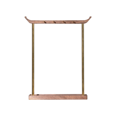 凤引笔挂实木笔架创意收纳摆件