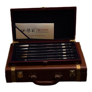 非遗汝阳刘毛笔旗舰店推荐狼羊兼毫小中大楷书法河南礼品免费刻字