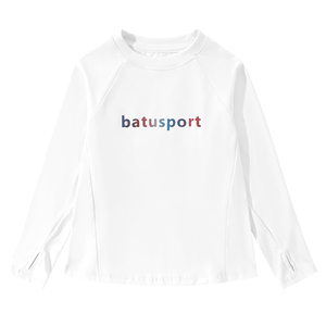 女童速干衣长袖儿童运动T恤高弹瑜伽服跑步健身服训练打底紧身衣