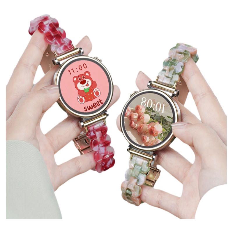 适用华为GT6手表带18mm智能watchgt5运动5pro腕表带watch5椭圆树脂GT4夏季gt3女士2透气41mm表链高级42mm