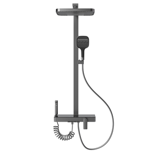 Haier/海尔增压淋浴器花洒套装家用高级精铜卫浴高压喷头大顶喷T8