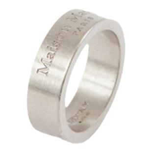 [礼物]Maison Margiela马吉拉字母徽标银质宽戒指情侣对戒首饰