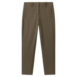 AIGLE艾高女士长款防泼水法式时尚修身显瘦户外休闲裤直筒裤子