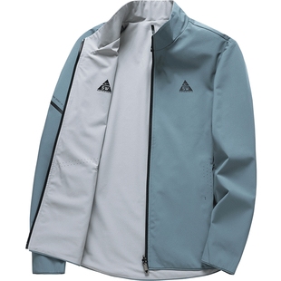 七匹狼双面夹克男士官方新款秋季两面穿外套茄克男中青年立领男装