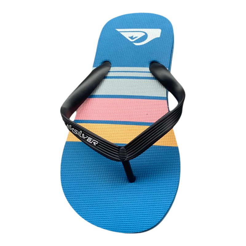 Quiksilver 条纹人字拖 夏季防滑男士夹脚凉拖时尚休闲沙滩拖鞋
