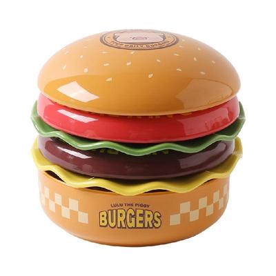 川岛屋&lulu猪汉堡餐具碗礼物女