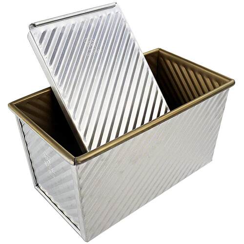 三能吐司模具450克家用长方形波纹不沾土司盒烤吐司面包烘焙模具